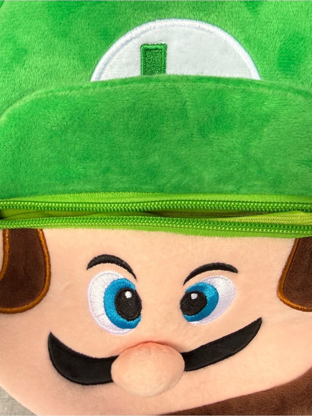 Nintendo Luigi Green Plush Kids Backpack